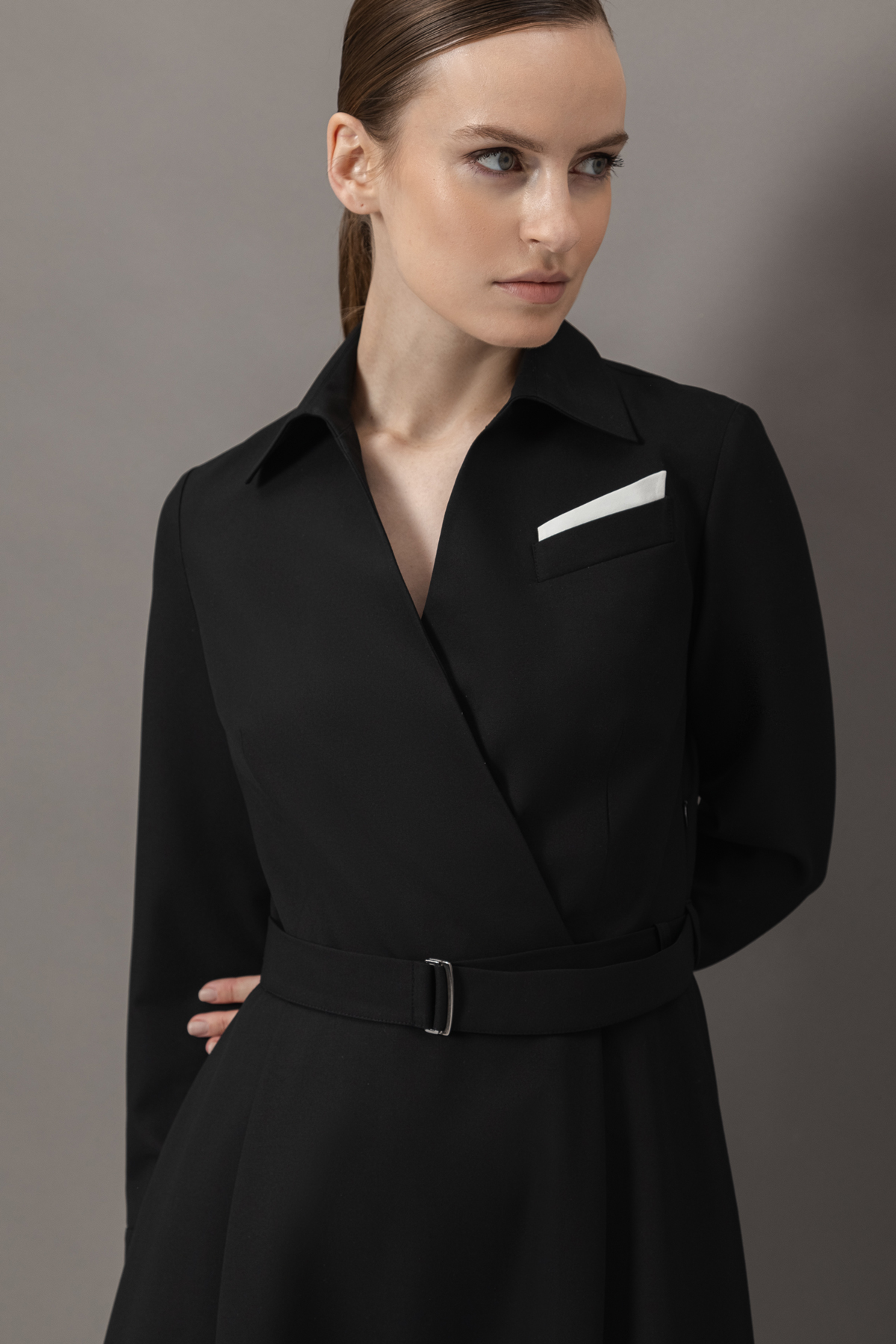 Платье VASSA&Co, пол female, цвет black, фото №6