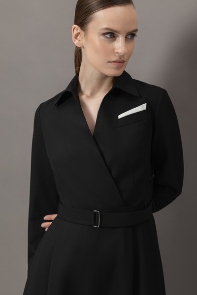 Платье VASSA&Co, пол female, цвет black, фото №6