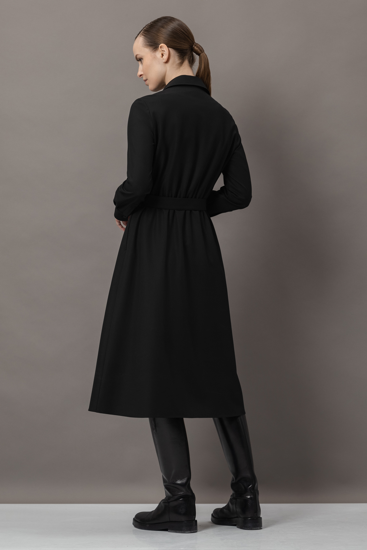 Платье VASSA&Co, пол female, цвет black, фото №4