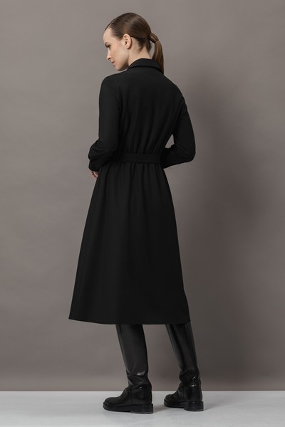 Платье VASSA&Co, пол female, цвет black, фото №4