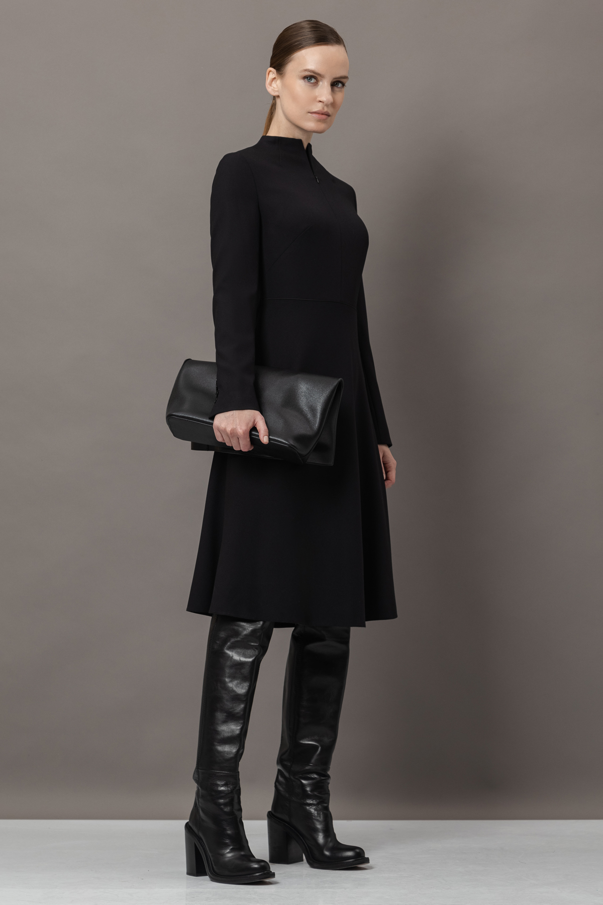 Платье VASSA&Co, пол женский, цвет черный, фото №4