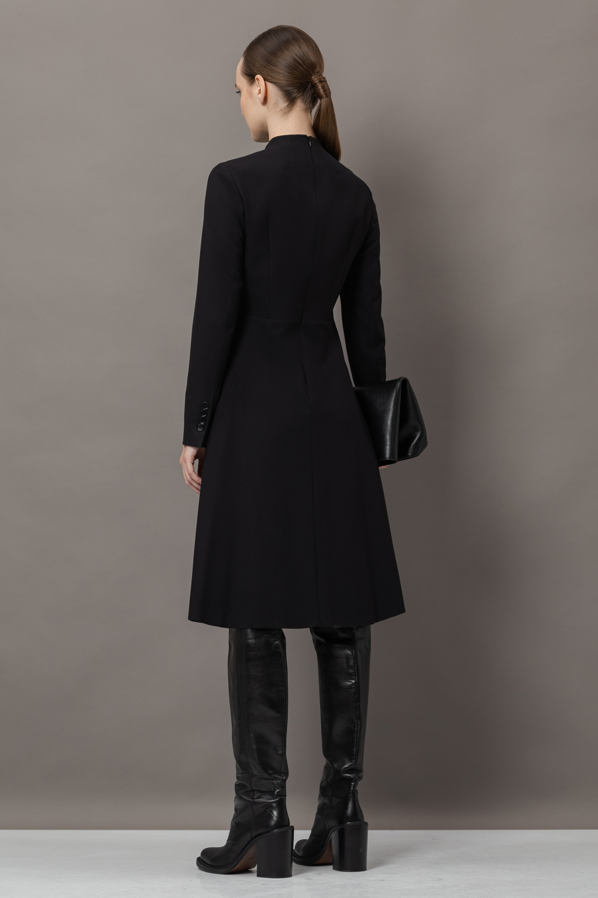 Платье VASSA&Co, пол женский, цвет черный, фото №6