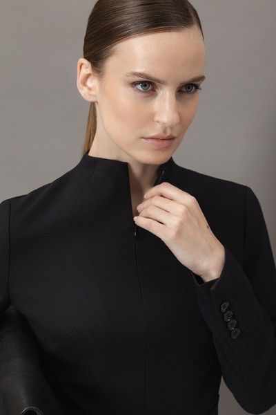 Платье VASSA&Co, пол женский, цвет черный, фото №3