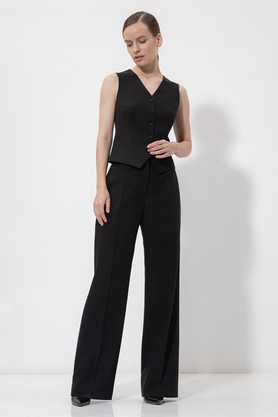 Жилет VASSA&Co, пол женский, цвет черный, фото №2