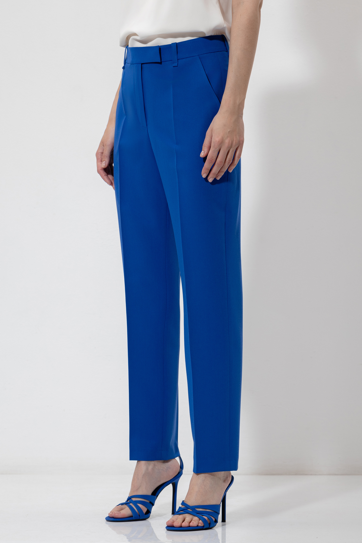 Брюки VASSA&Co, пол женский, цвет синий, фото №2