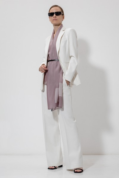 Scarf VASSA&Co, пол female, цвет violet, фото №4