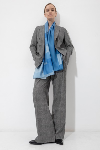 Scarf VASSA&Co, пол female, цвет синий, фото №3