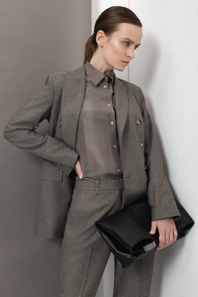 Двубортный жакет VASSA&Co, пол женский, цвет коричневый, фото №5