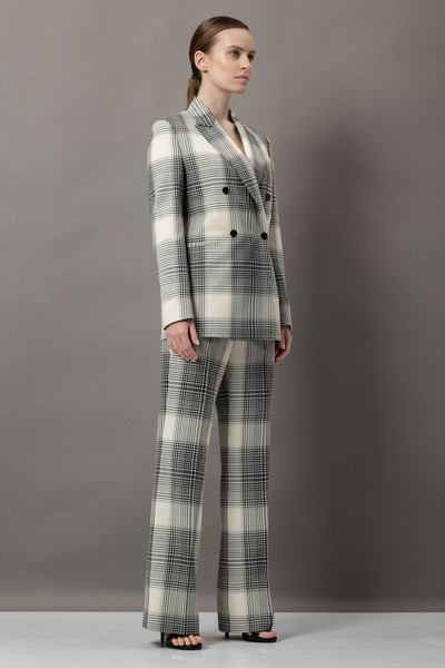 Жакет в крупную клетку VASSA&Co, пол женский, цвет черный, фото №3