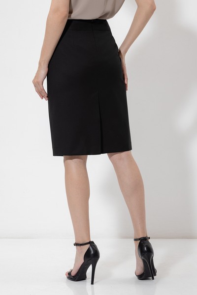 Юбка-карандаш VASSA&Co, пол женский, цвет черный, фото №3