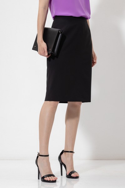 Юбка-карандаш VASSA&Co, пол женский, цвет черный, фото №2