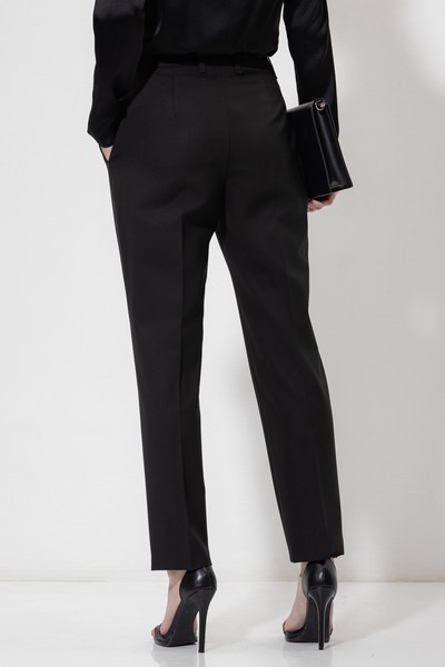 Trousers VASSA&Co, пол female, цвет black, фото №5