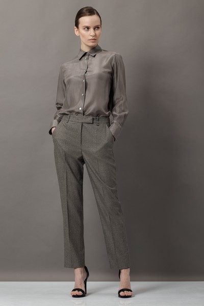 Зауженные брюки VASSA&Co, пол женский, цвет коричневый, фото №4