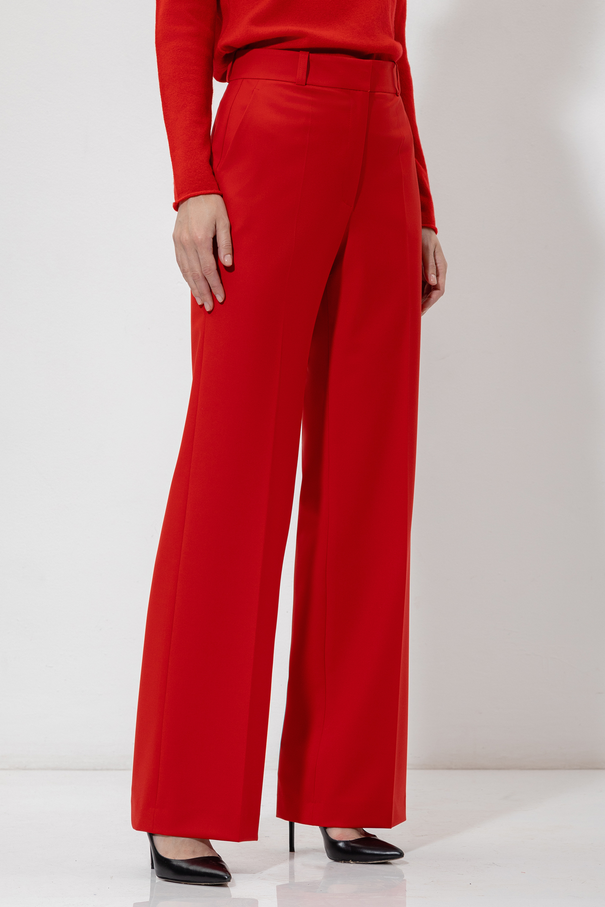 Брюки VASSA&Co, пол женский, цвет красный, фото №2
