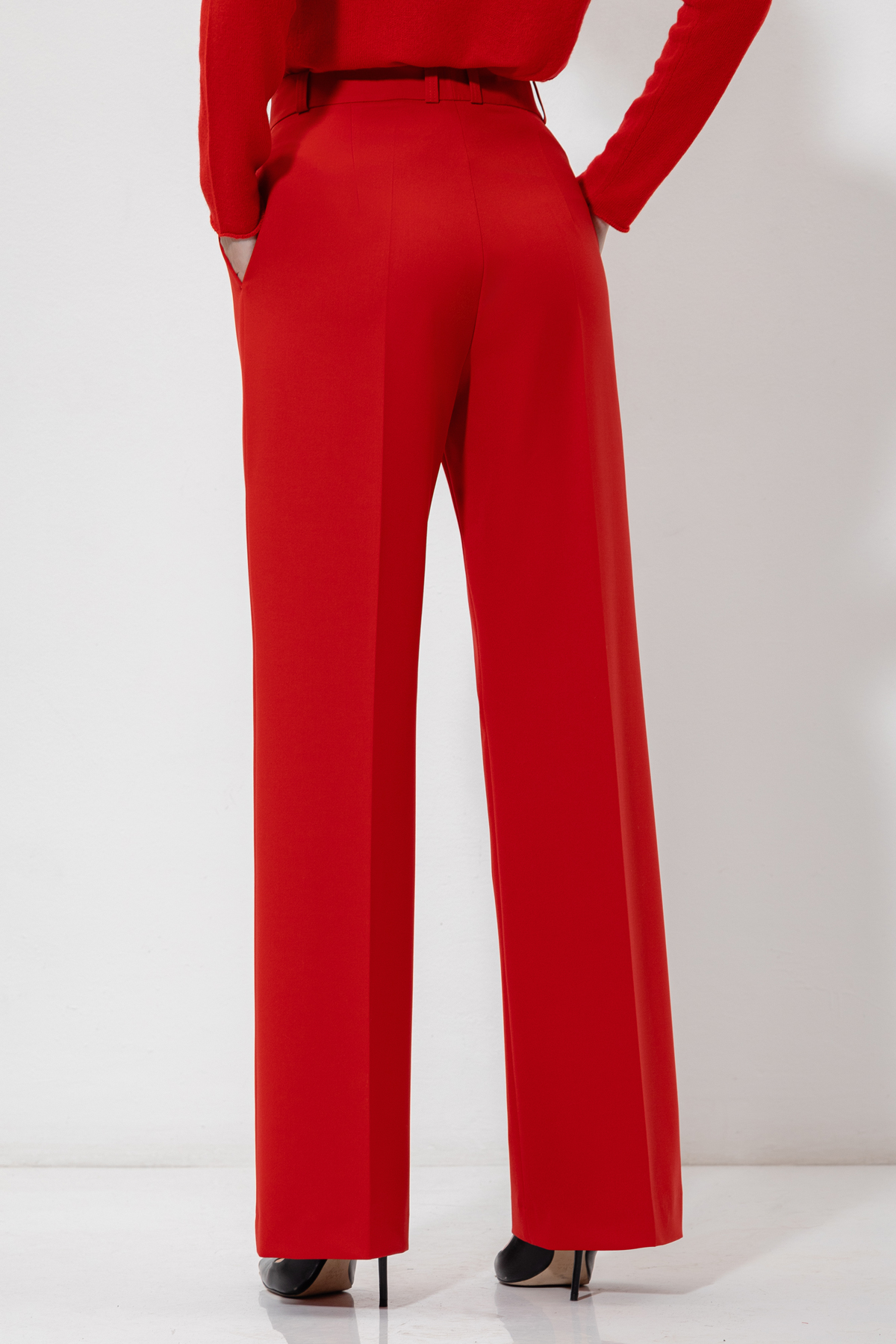Брюки VASSA&Co, пол женский, цвет красный, фото №5