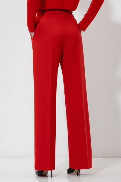 Брюки VASSA&Co, пол женский, цвет красный, фото №5