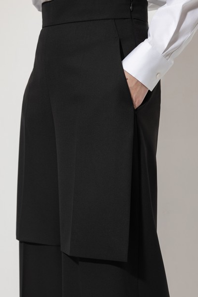 Дизайнерские брюки VASSA&Co, пол female, цвет black, фото №7