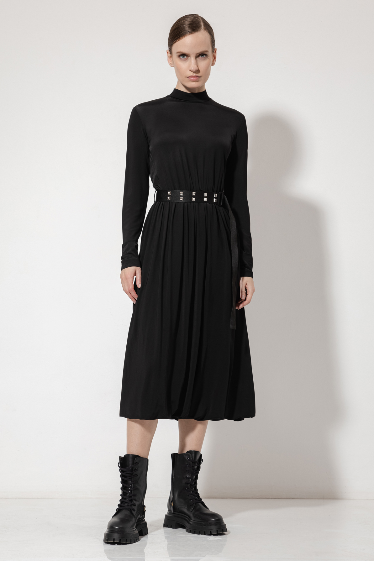 Платье-баллон VASSA&Co, пол женский, цвет черный, фото №2