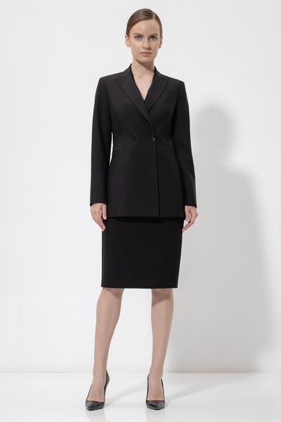 Юбка-карандаш VASSA&Co, пол женский, цвет черный, фото №3