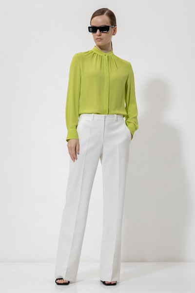 Блузка VASSA&Co, пол женский, цвет зеленый, фото №3