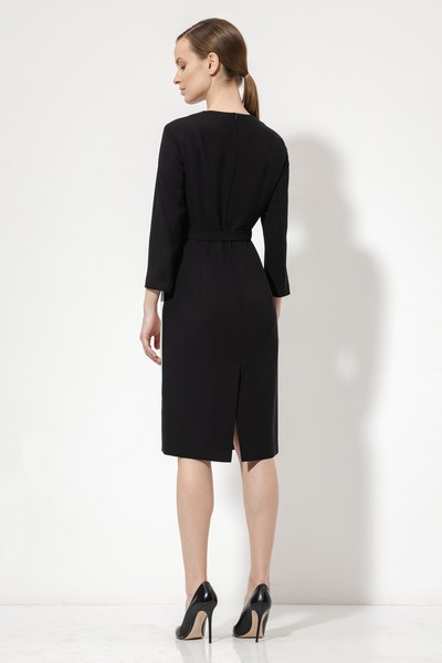 Платье с графичными деталями VASSA&Co, пол женский, цвет голубой, фото №2