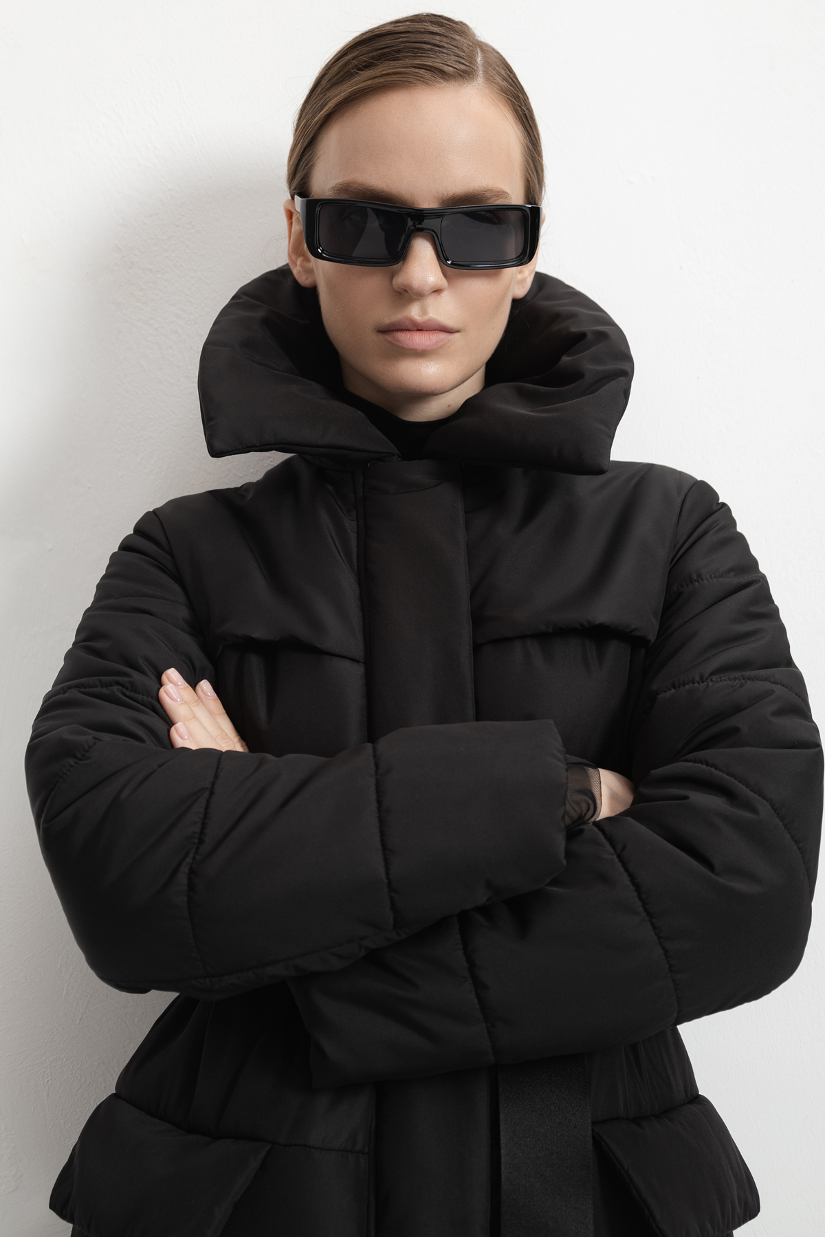 Пальто из плащевой ткани VASSA&Co, пол женский, цвет черный, фото №7