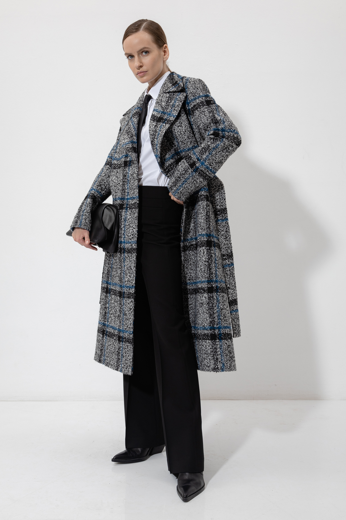 Пальто-халат VASSA&Co, пол женский, цвет черный, фото №3