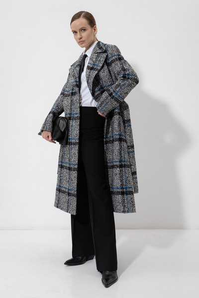 Пальто-халат VASSA&Co, пол женский, цвет черный, фото №3