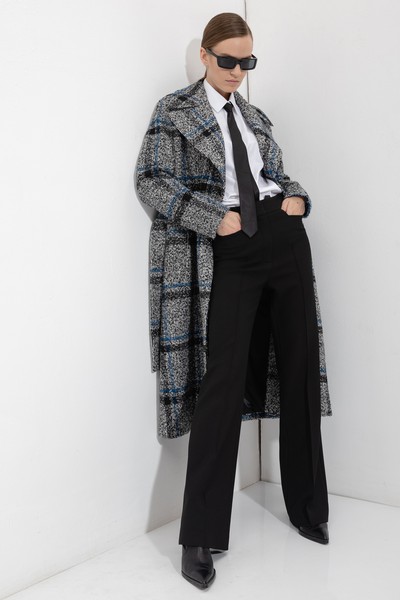 Пальто-халат VASSA&Co, пол женский, цвет черный, фото №2