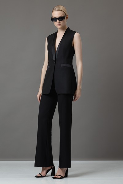 Жилет VASSA&Co, пол женский, цвет черный, фото №2