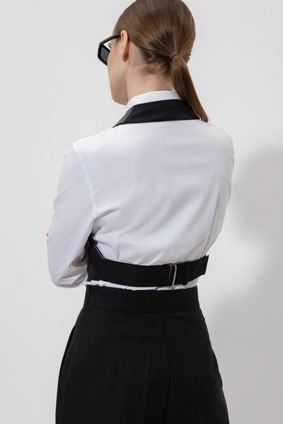 Vest VASSA&Co, пол female, цвет black, фото №7