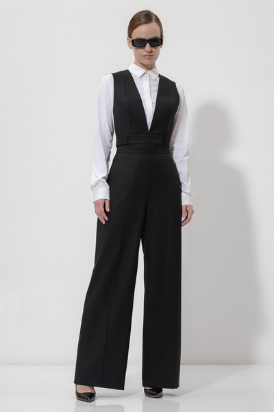 Укороченный жилет VASSA&Co, пол женский, цвет черный, фото №3