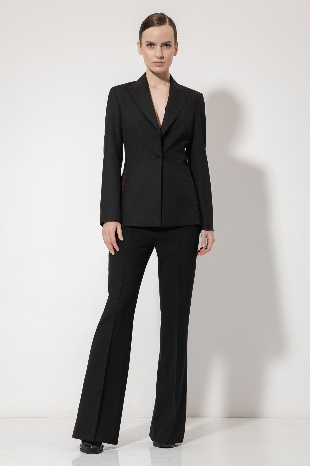 Жакет с акцентными деталями VASSA&Co, пол женский, цвет черный, фото №2