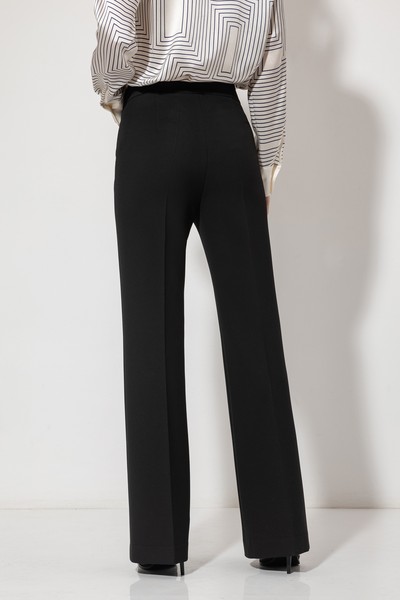 Брюки с застроченными стрелками VASSA&Co, пол женский, цвет черный, фото №5