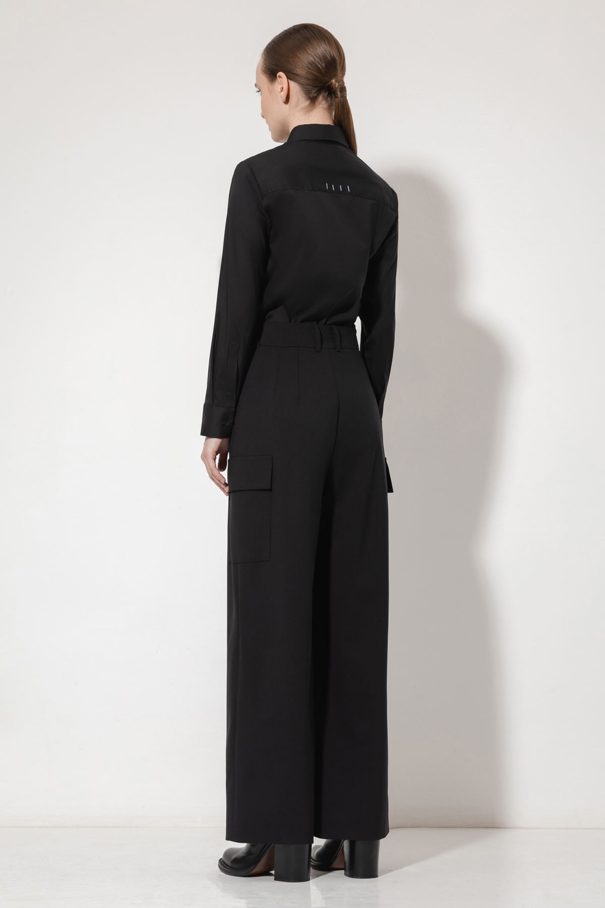 Брюки с накладными карманами VASSA&Co, пол женский, цвет черный, фото №5