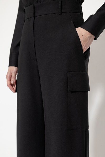 Брюки с накладными карманами VASSA&Co, пол женский, цвет черный, фото №2