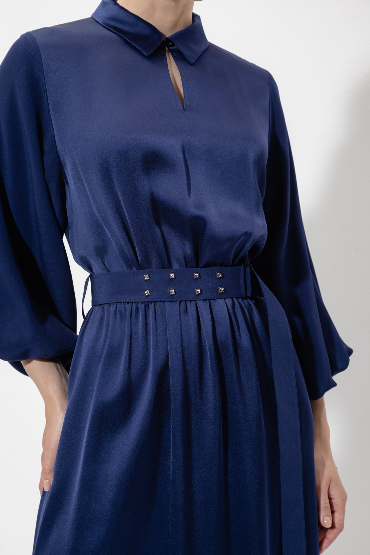 Платье VASSA&Co, пол женский, цвет синий, фото №6