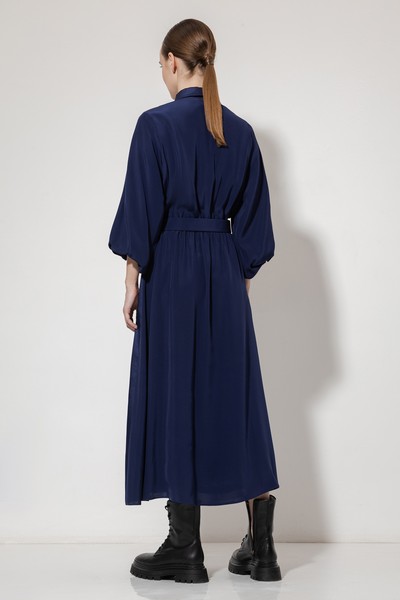 Платье VASSA&Co, пол женский, цвет синий, фото №5