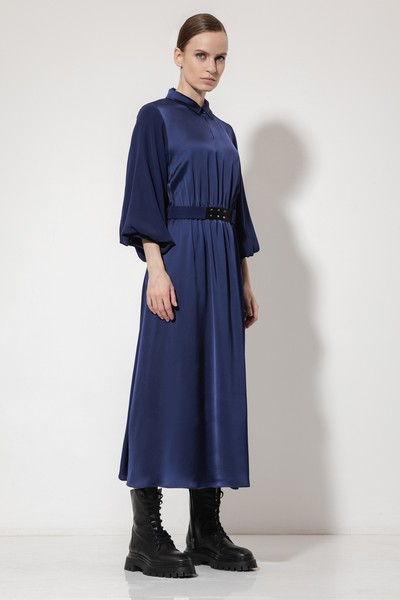 Платье VASSA&Co, пол женский, цвет синий, фото №3