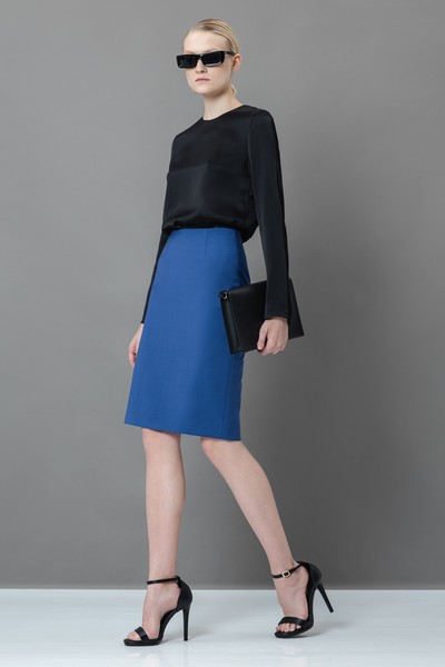 Юбка-карандаш VASSA&Co, пол женский, цвет синий, фото №3