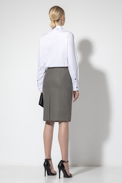 Юбка-карандаш VASSA&Co, пол женский, цвет коричневый, фото №4