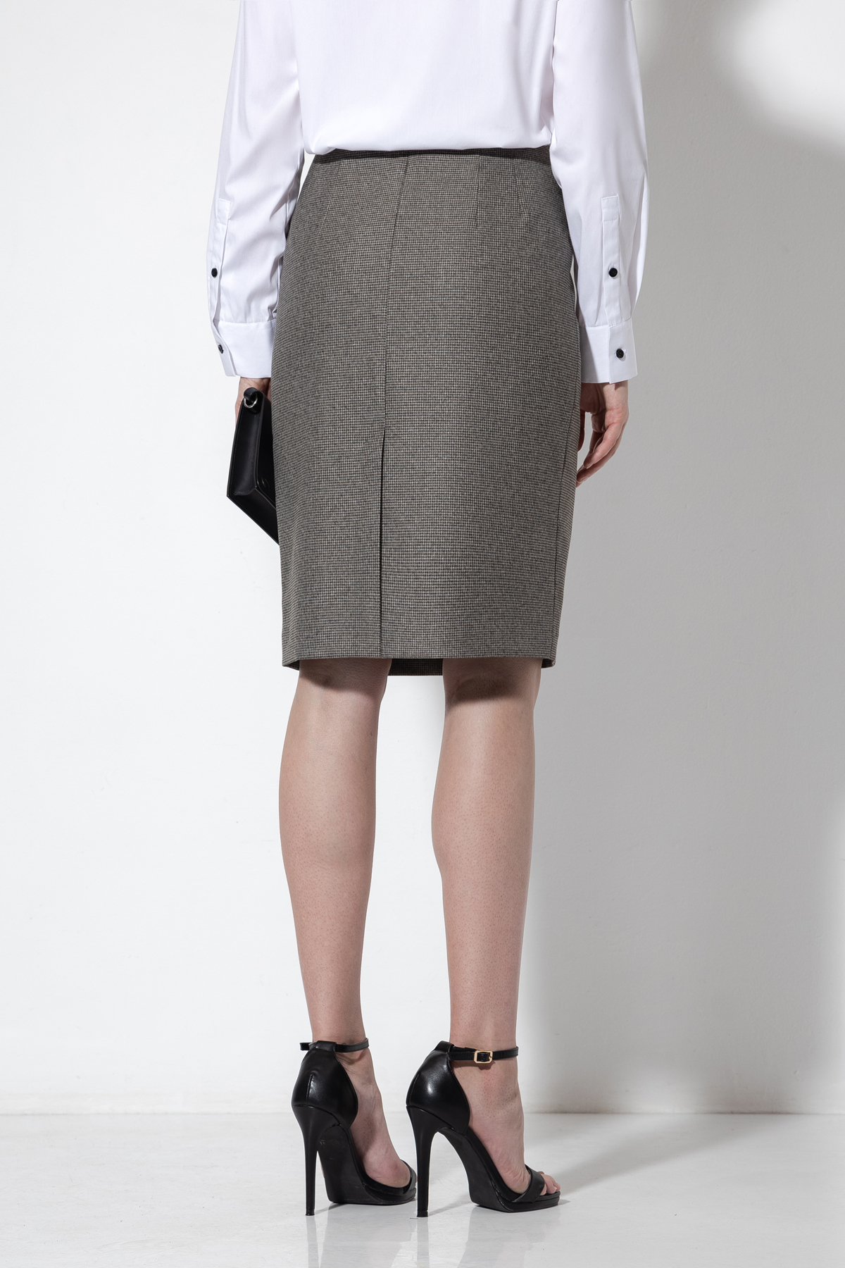 Юбка-карандаш VASSA&Co, пол женский, цвет коричневый, фото №5