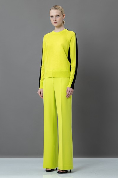 Джемпер из шерсти VASSA&Co, пол женский, цвет желтый, фото №2