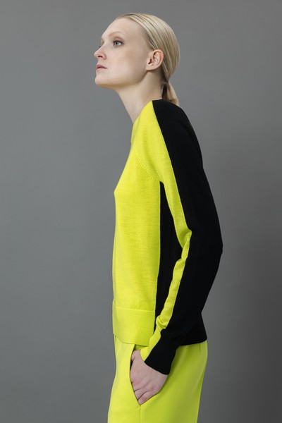 Джемпер из шерсти VASSA&Co, пол женский, цвет желтый, фото №5