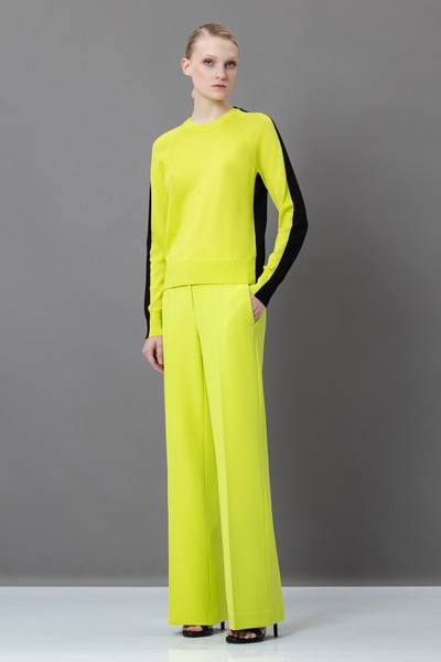 Джемпер из шерсти VASSA&Co, пол женский, цвет желтый, фото №3