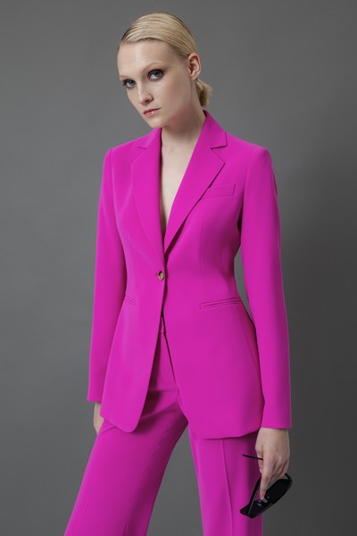 Жакет приталенного кроя VASSA&Co, пол женский, цвет розовый, фото №6