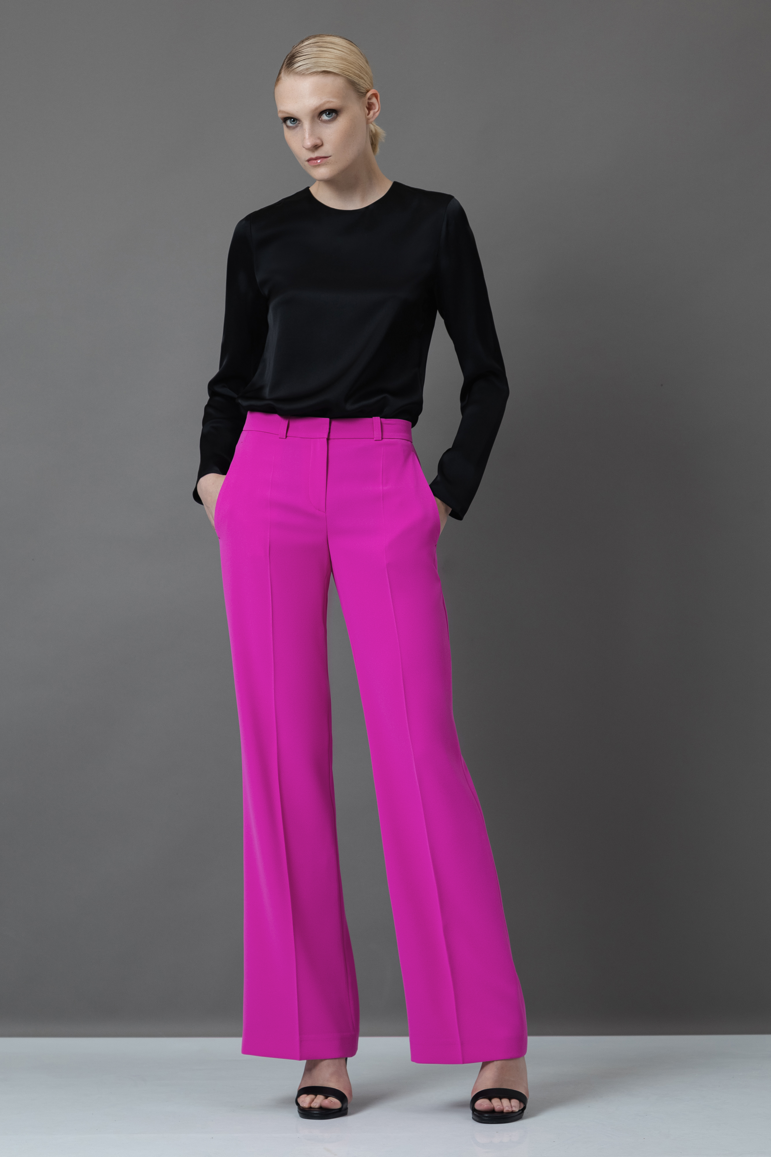 Брюки VASSA&Co, пол женский, цвет розовый, фото №3