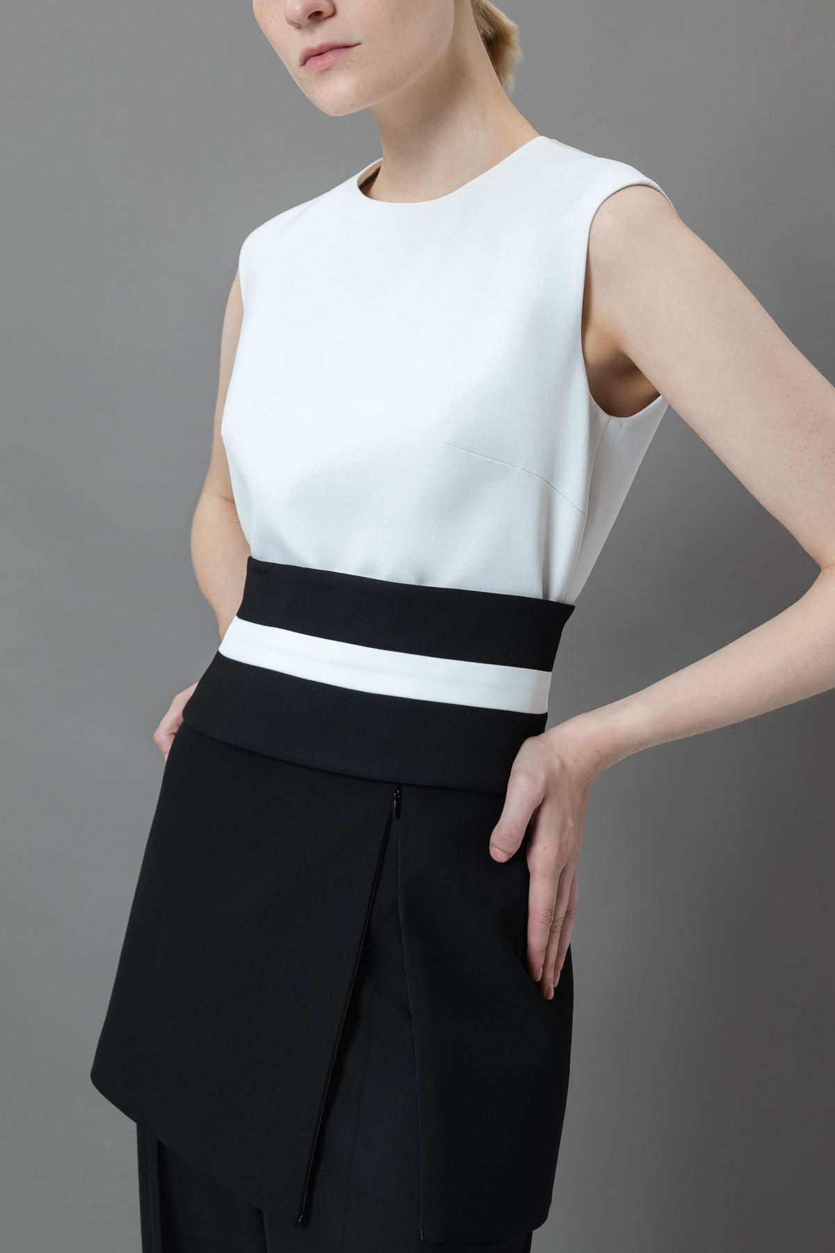 Жилет VASSA&Co, пол женский, цвет белый, фото №5