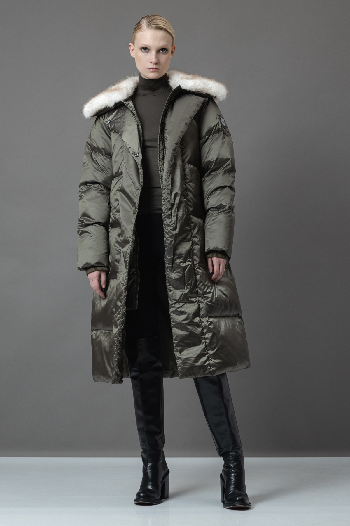 Coat VASSA&Co, пол female, цвет зеленый, фото №4