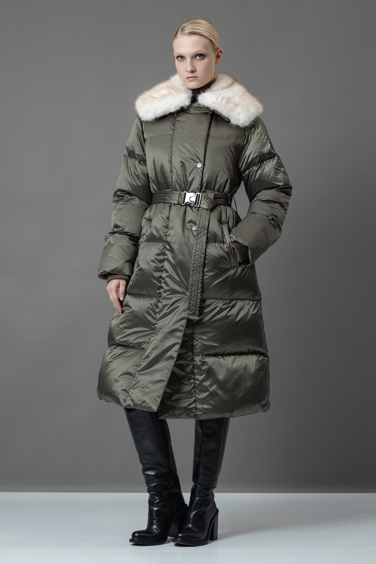 Coat VASSA&Co, пол female, цвет зеленый, фото №5